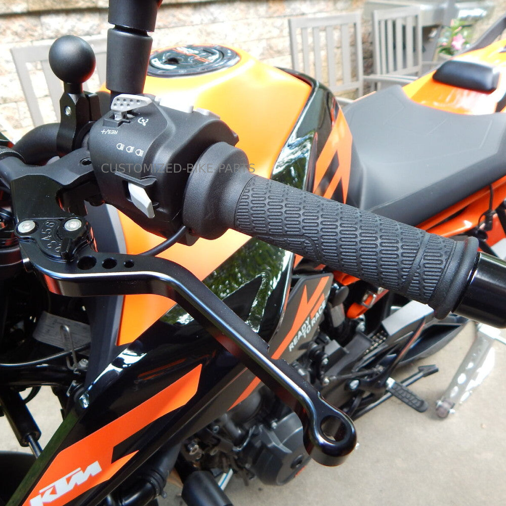 Long Black Clutch & Brake Levers For KTM Duke 890 2020-2025