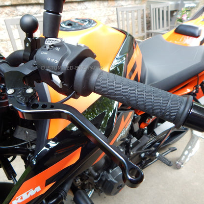 Long Black Clutch & Brake Levers For KTM Duke 890 2020-2025