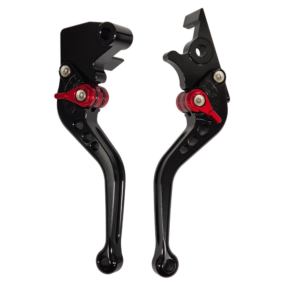 Short Black Clutch & Brake Levers For Kawasaki Ninja 125 / Z125 2019-2026