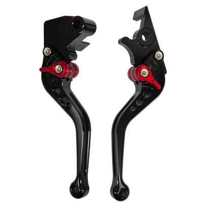 Short Black Clutch & Brake Levers For Kawasaki Ninja 125 / Z125 2019-2026