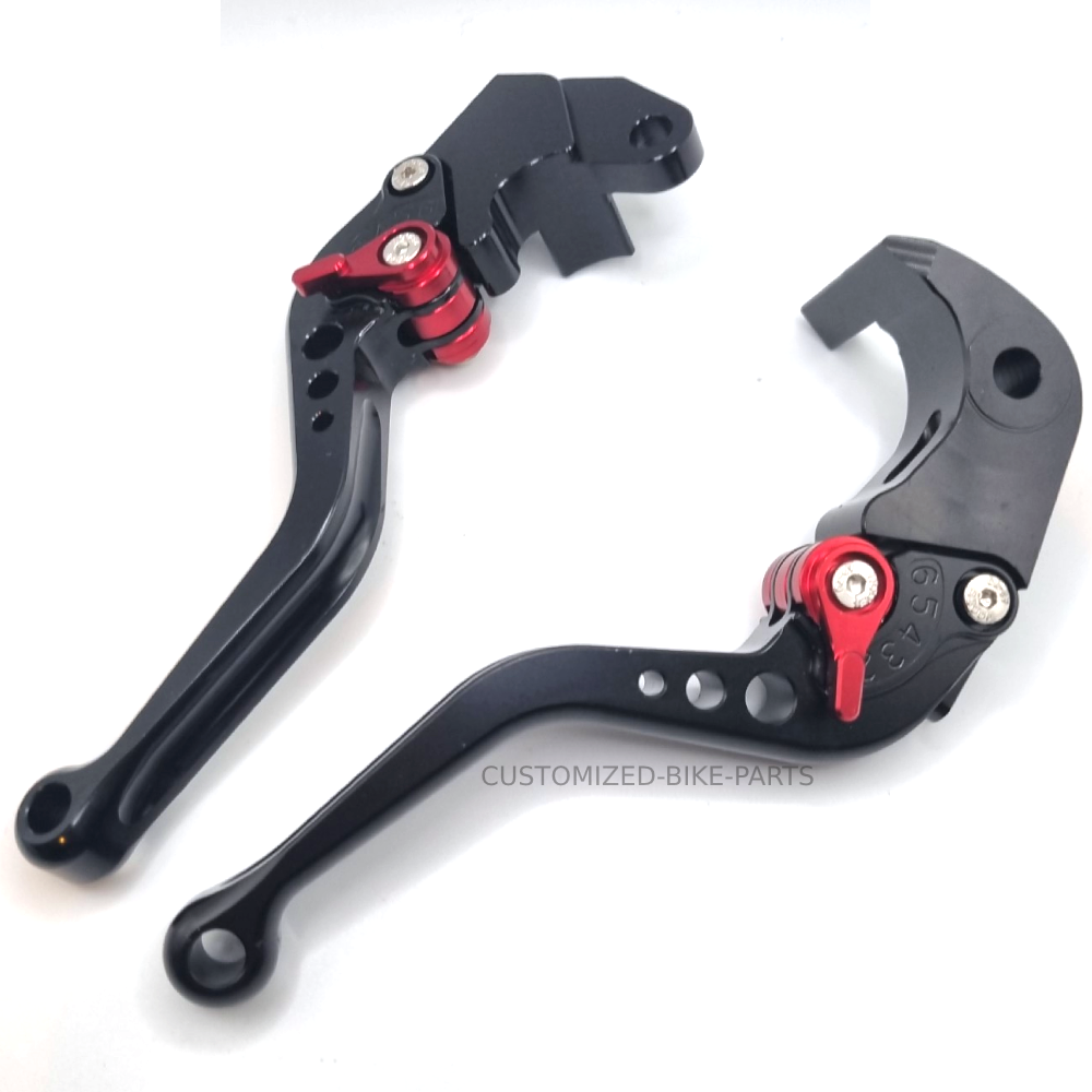 Short Black Clutch & Brake Levers - Suzuki GSX-R 600 K4 K5 2004-2005