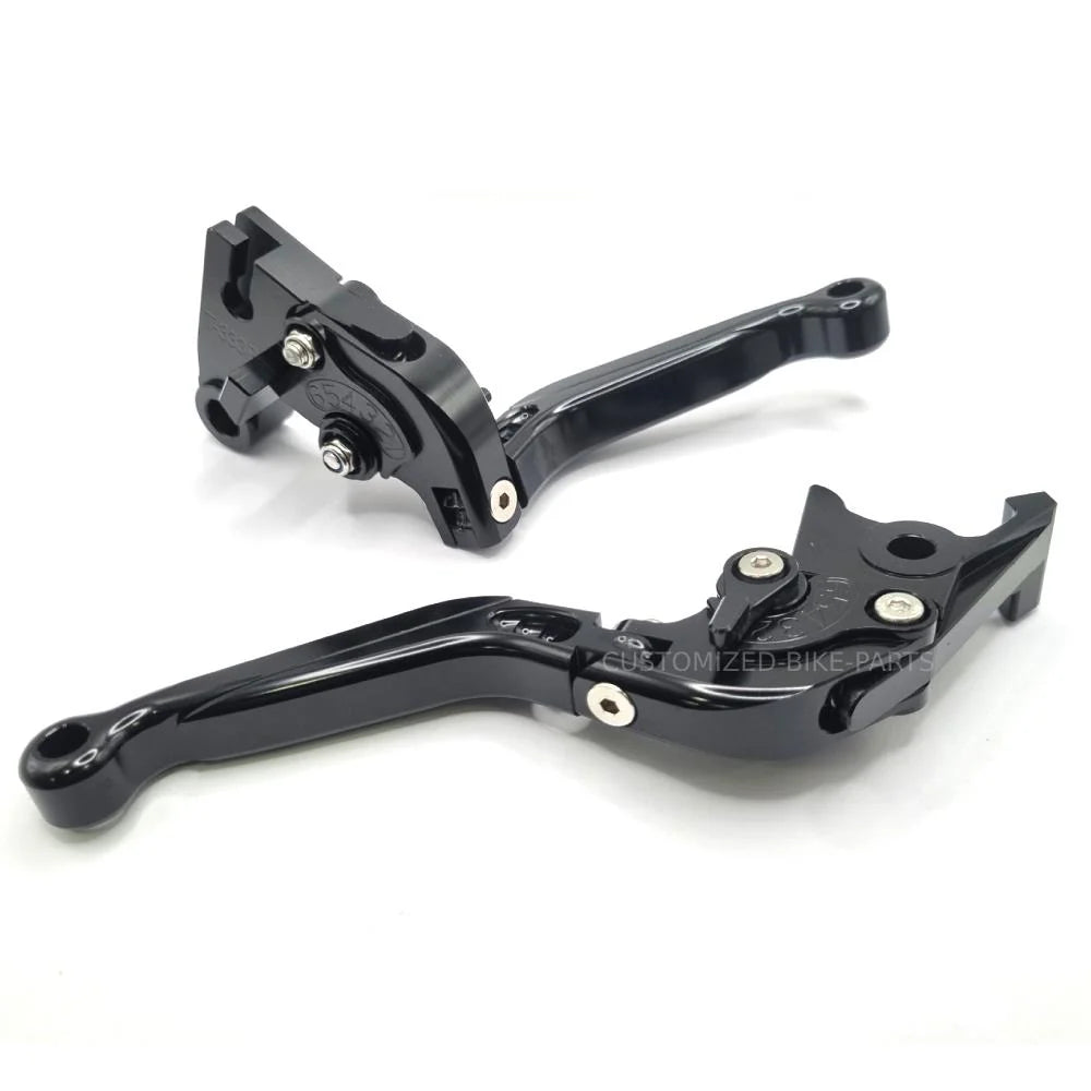 Black Adjustable Clutch & Brake Levers - Triumph Speed Twin 900 2022-2024