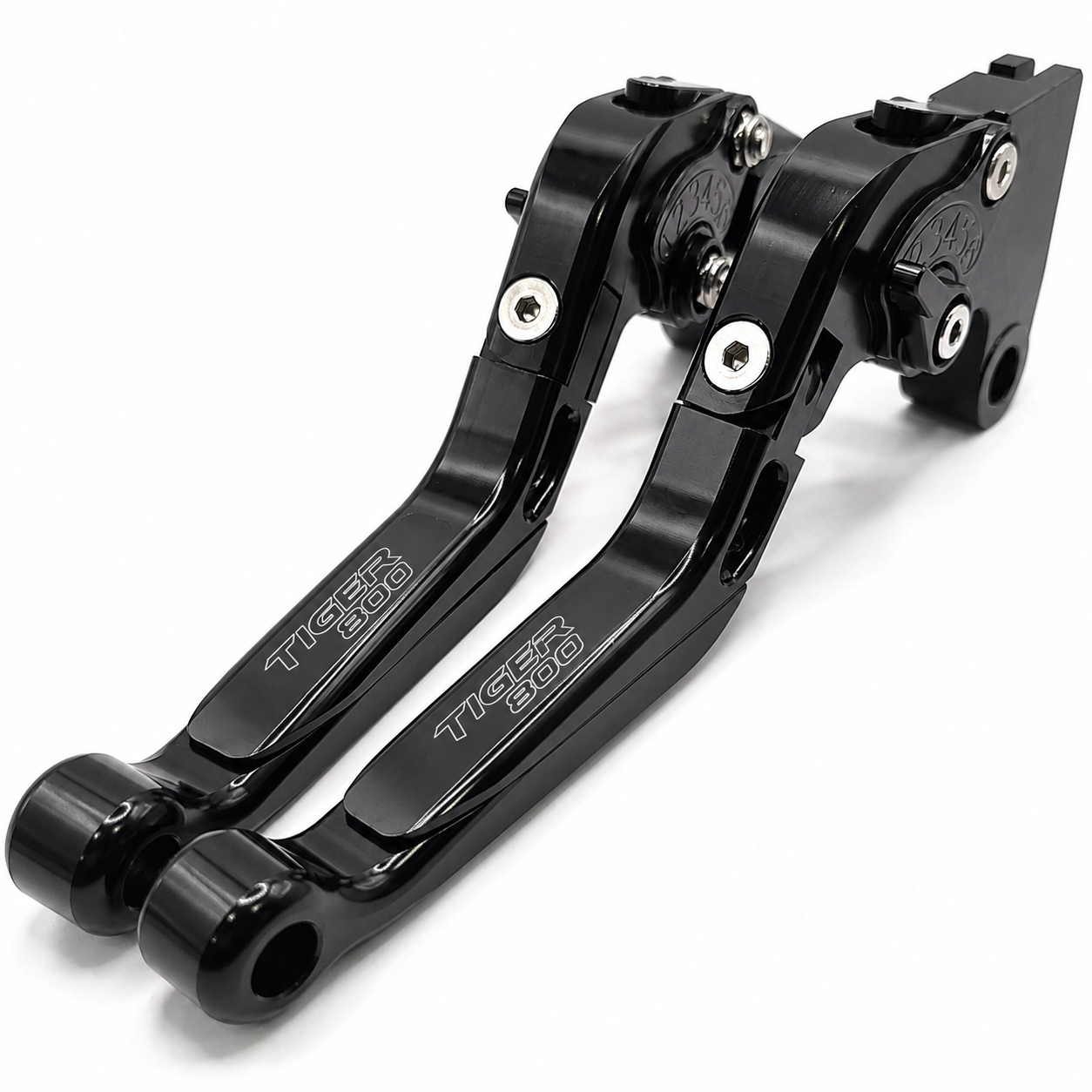 Triumph Tiger 800 XC / XCX / XR /XRX Black Adjustable Clutch & Brake Levers