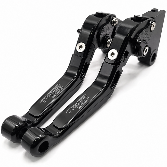 Triumph Tiger 800 XC / XCX / XR /XRX Black Adjustable Clutch & Brake Levers