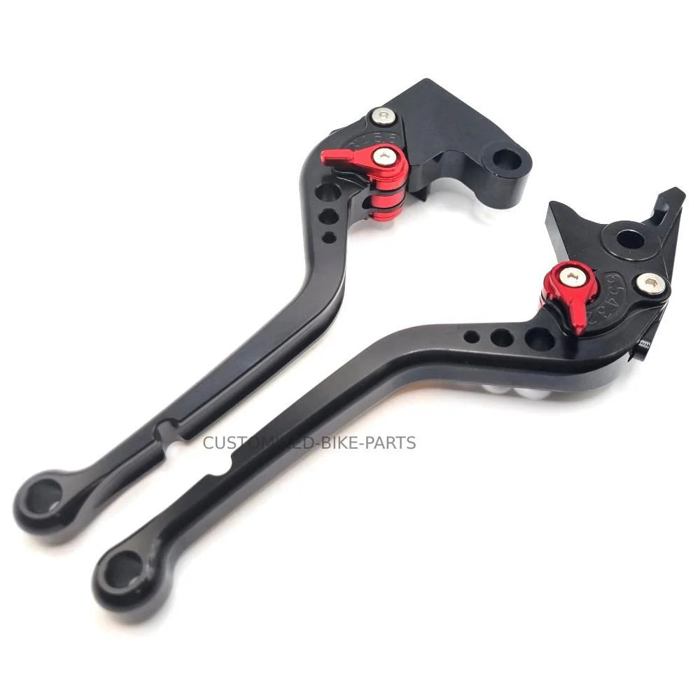 CNC Long Black Clutch & Brake Levers For Triumph Speed Twin 900 2022-2024