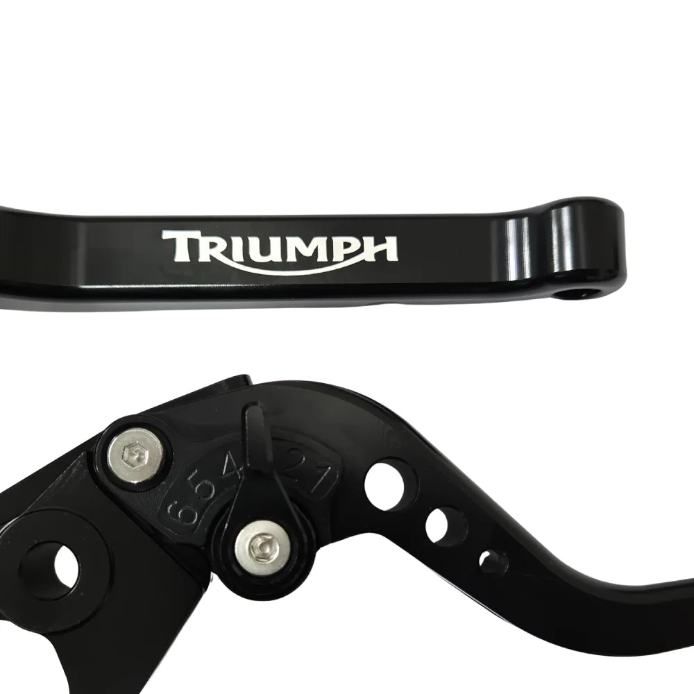 Long Black Clutch & Brake Levers - Triumph Bonneville Speedmaster 1200 2023-2026