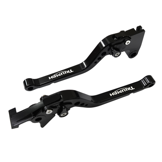 Long Black Adjustable Clutch & Brake Levers - Triumph Daytona 660 2024-2026