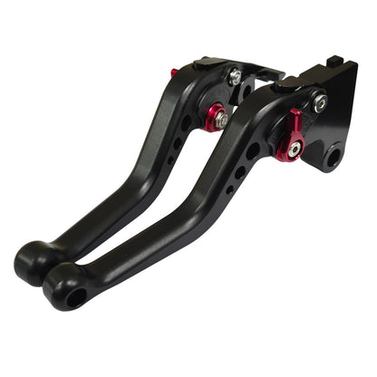 Short Black Red Clutch & Brake Levers For Triumph Speed Twin 900 2022-2024