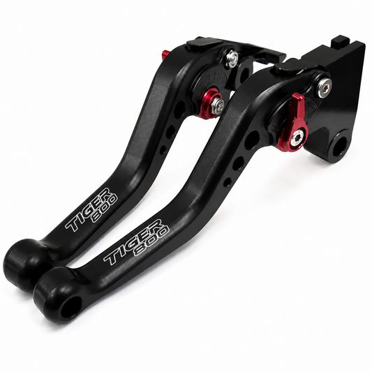 Triumph Tiger 800 XC / XCX / XR /XRX Short Black Red Clutch & Brake Levers
