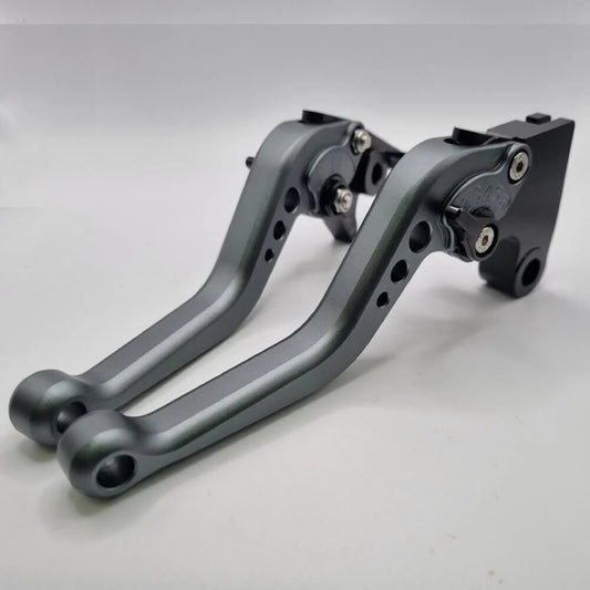 Short Titanium Clutch & Brake Levers For Triumph Speed Twin 900 2022-2024