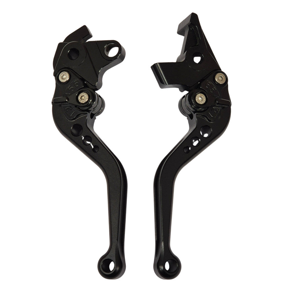 Short Black Clutch & Brake Levers - Honda VFR 800 VTEC 02-08 / Fi/W1 98-01