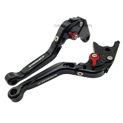 Black Adjustable Extendable Brake & Clutch Levers - Honda CB500X 2022-2025