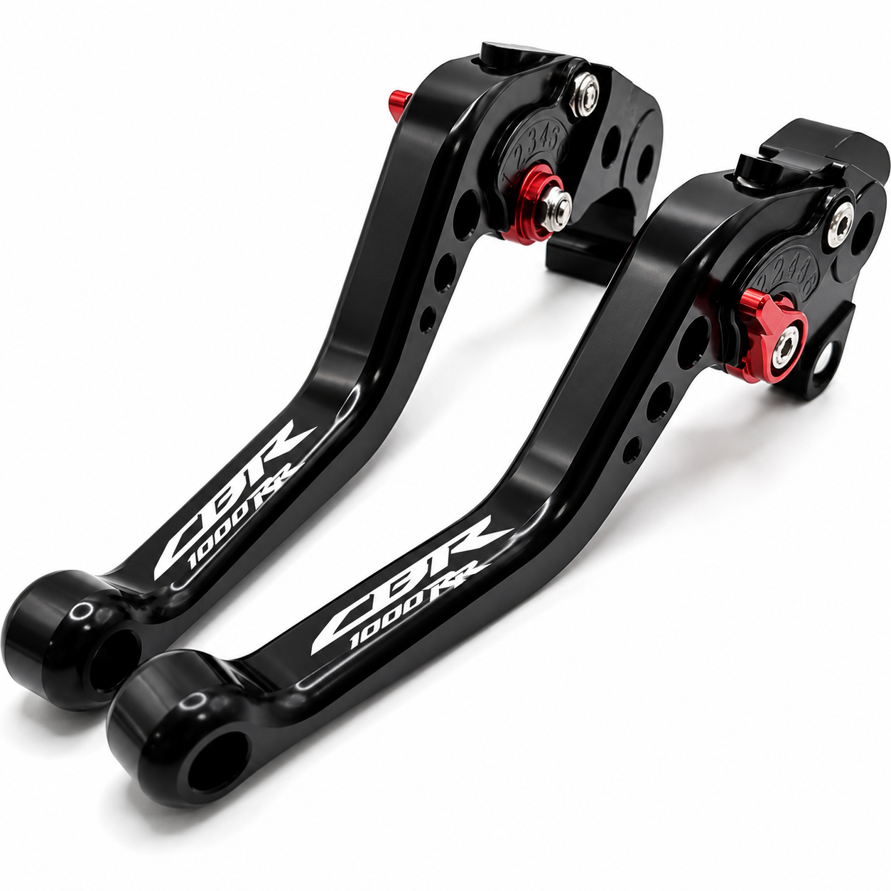 Short Black Clutch & Brake Levers - Honda CBR1000RR Fireblade 2004-2007