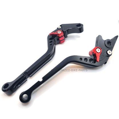 Long Black Brake & Clutch Lever Set - Honda CB1000F 2025-2026