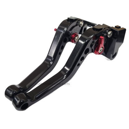 Short Black Clutch & Brake Levers - Kawasaki VERSYS 650 ZZR600 ZX9R GPZ500 ER-5