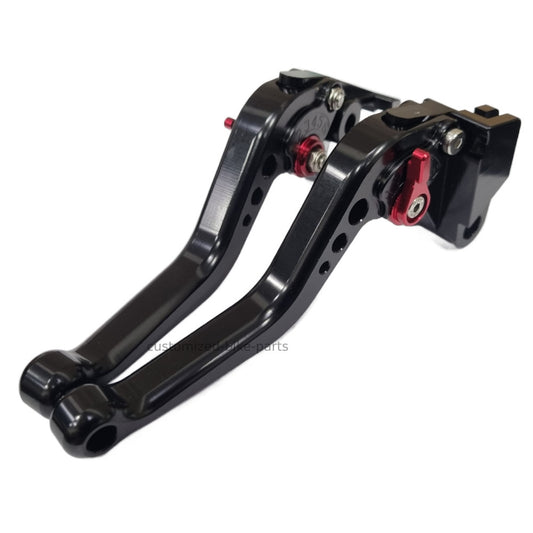 Short Black Clutch & Brake Levers - Kawasaki VERSYS 650 ZZR600 ZX9R GPZ500 ER-5