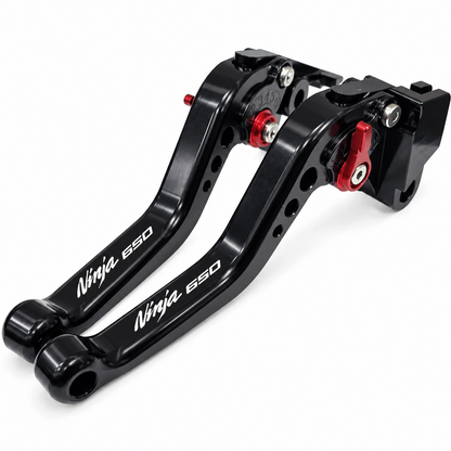Short Black Clutch & Brake Lever For Kawasaki Ninja 650R / ER-6F ER-6N 2006-2008