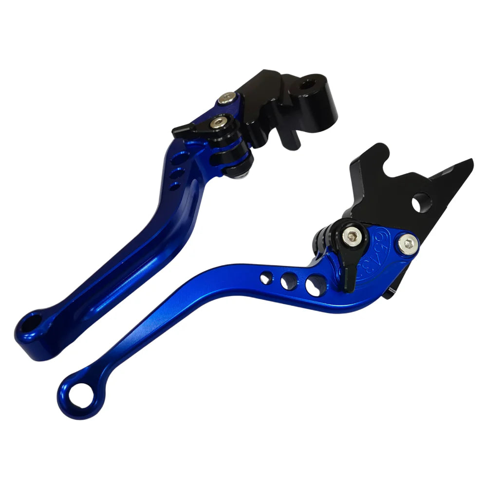 Short Blue Clutch & Brake Levers - Yamaha YZF-R3 2015-2026