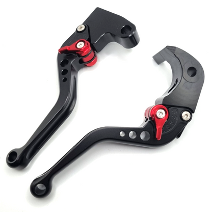 Short Black Clutch & Brake Lever For Triumph 675 Street Triple R / RX 2009-2016