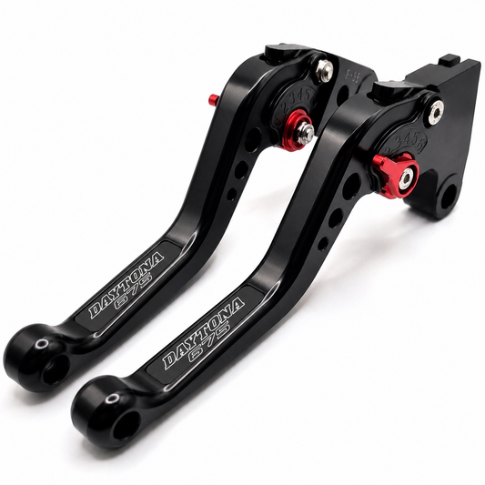 Triumph Daytona 675 2006-2017 Short Black Clutch & Brake Levers