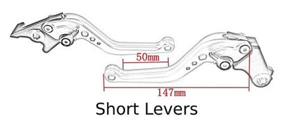 DLS Performance Short Red Clutch & Brake Lever Triumph Speed Triple 2008-2010