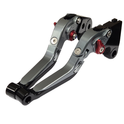 Titanium / Black Adjustable Clutch Brake Levers Triumph Daytona 675 2006-2017