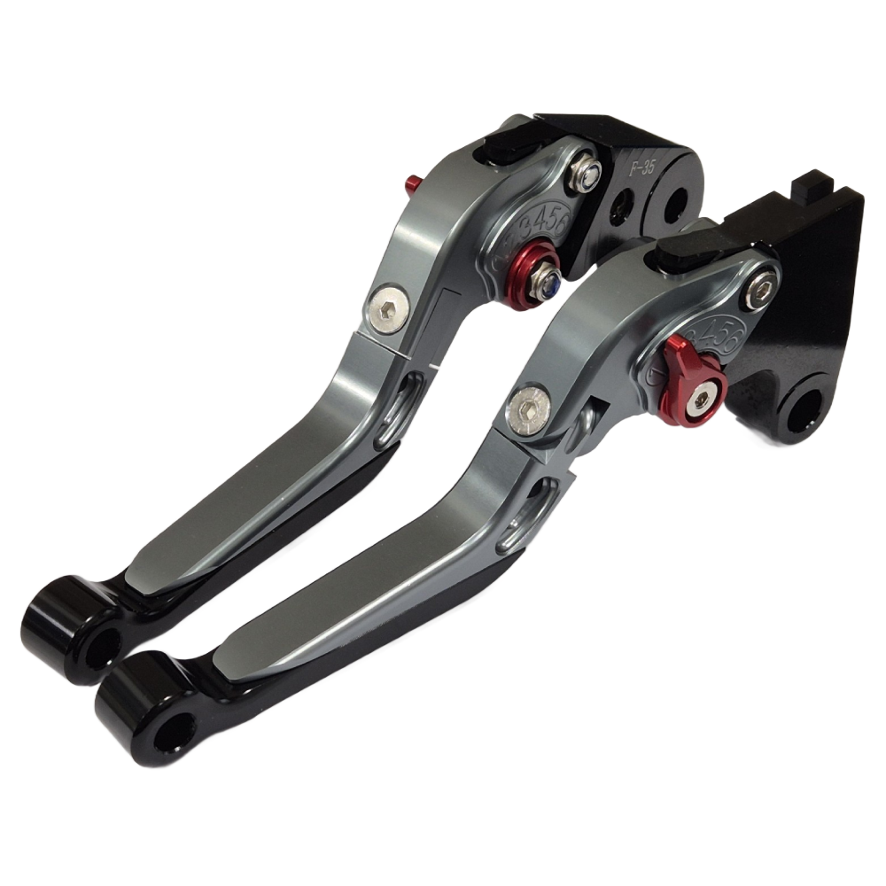 Titanium / Black Adjustable Clutch Brake Levers Triumph Daytona 675 2006-2017