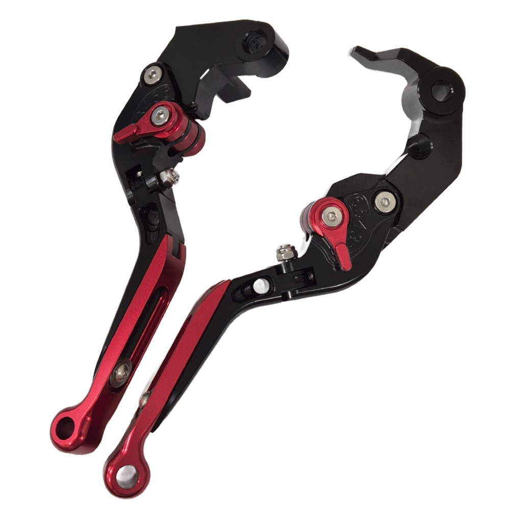 Red Adjustable Extendable Brake & Clutch Levers Yamaha MT-10 2022-2026