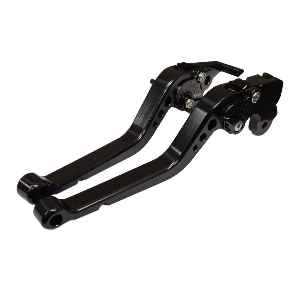 Long Black Clutch & Brake Levers For Moto Guzzi V9 Bobber Special 2021-2026