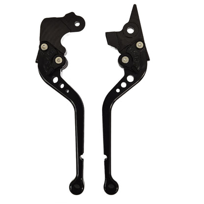 Long Black Clutch & Brake Levers For Moto Guzzi V9 Bobber Special 2021-2026