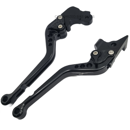Long Black Clutch & Brake Levers For Moto Guzzi V9 Bobber Special 2021-2026
