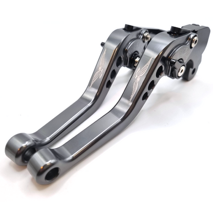 Short Titanium Clutch & Brake Levers For Moto Guzzi V9 Bobber Special 2021-2026