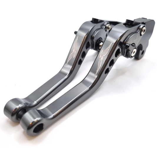 Short Titanium Clutch & Brake Levers For Moto Guzzi V9 Bobber Special 2021-2026