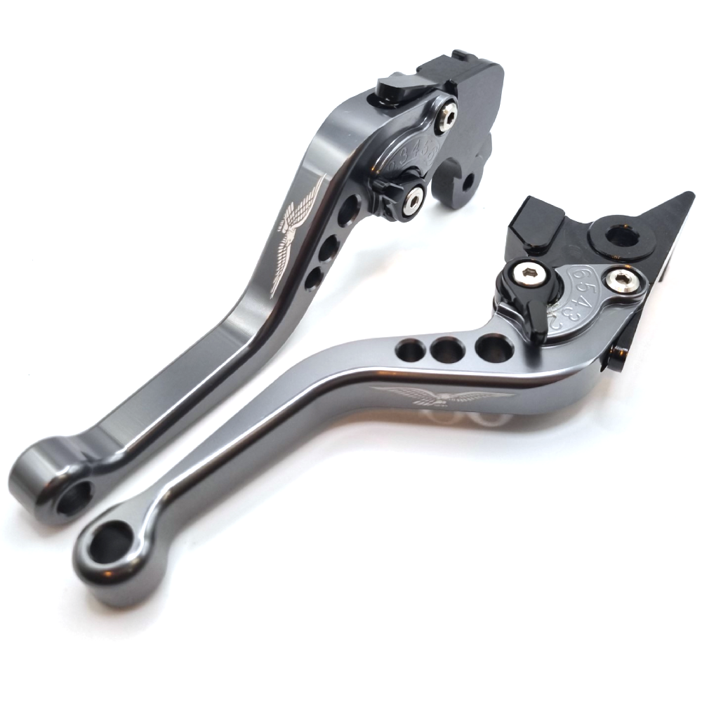 Short Titanium Clutch & Brake Levers For Moto Guzzi V9 Bobber Special 2021-2026