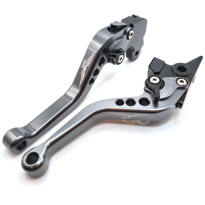 Short Titanium Clutch & Brake Levers For Moto Guzzi V9 Bobber Special 2021-2026