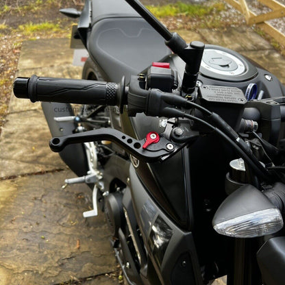 Short Black Clutch & Brake Levers Yamaha MT-125 2020-2026