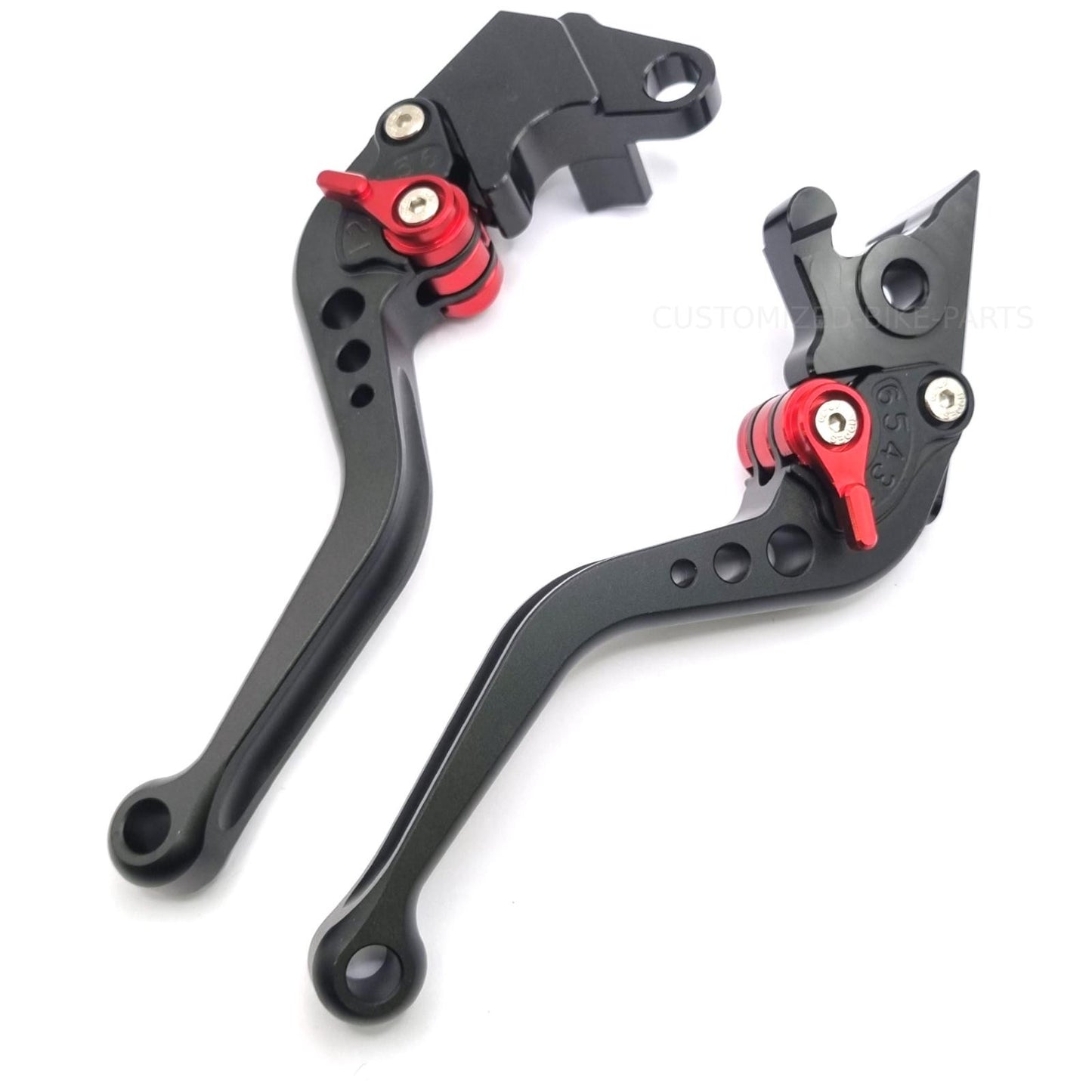Short Black Clutch & Brake Levers Yamaha YZF-R125 2021-2026