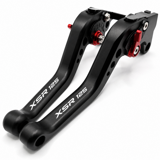 Short Black Clutch & Brake Levers Yamaha XSR 125 2020-2026