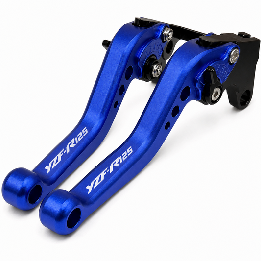 Short Blue Clutch & Brake Levers Yamaha YZF-R125 2021-2026