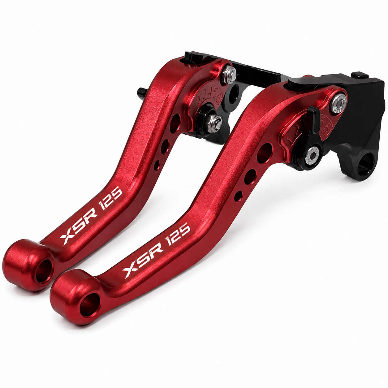 Short Red Clutch & Brake Levers Yamaha XSR 125 2020-2026