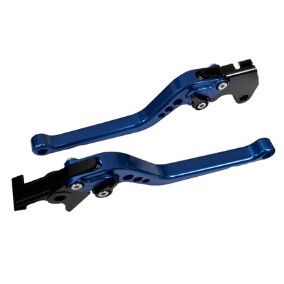Long Blue Clutch & Brake Levers For Yamaha YZF-R6 1999-2004