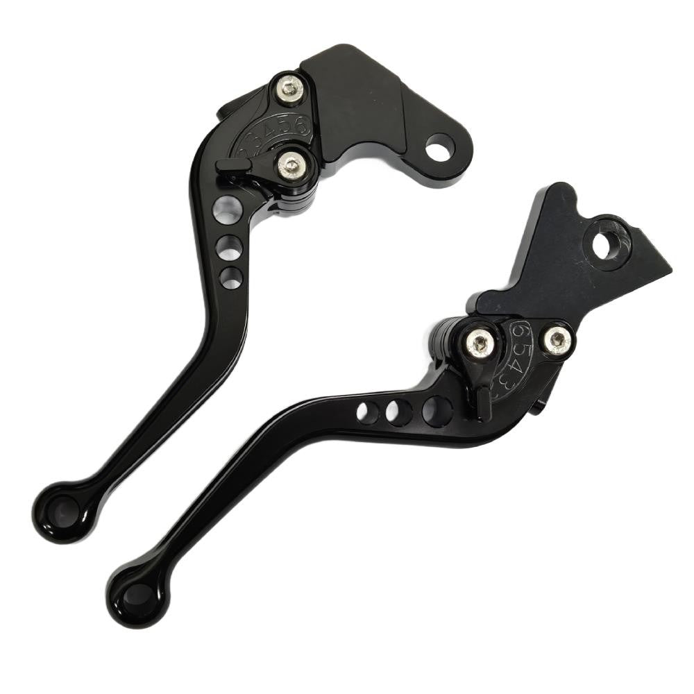 Short Black Clutch & Brake Levers to Fit Aprilia RX 125 2021-2026