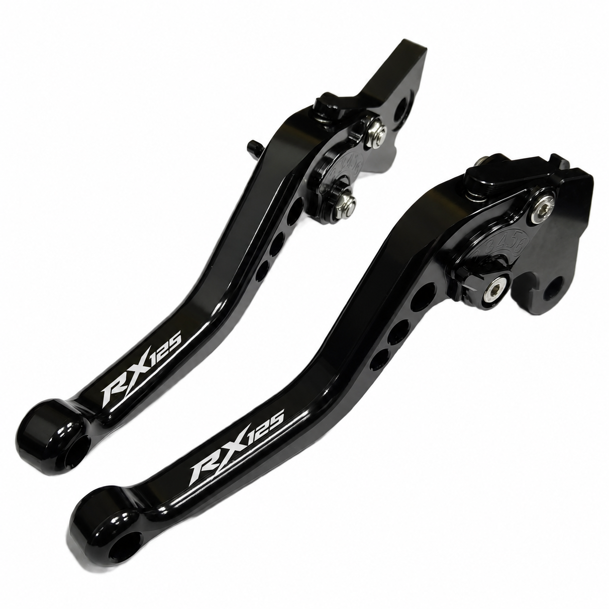 Short Black Clutch & Brake Levers to Fit Aprilia RX 125 2021-2026