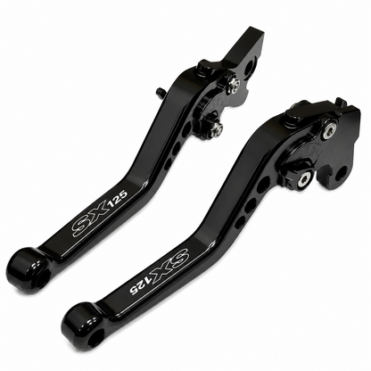 Aprilia SX125 2021-2026 Short Black Clutch & Brake Levers