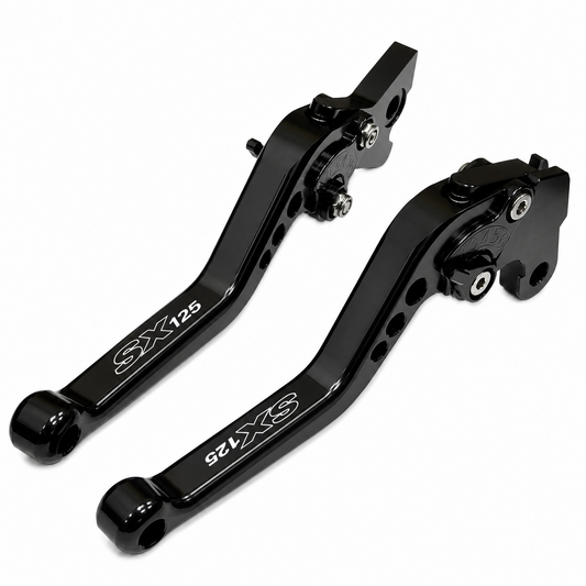 Aprilia SX125 2021-2026 Short Black Clutch & Brake Levers