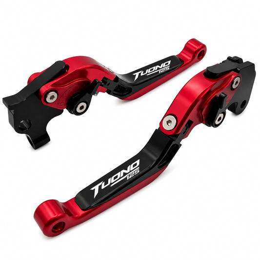 Red Black Adjustable Clutch & Brake Levers Aprilia Tuono 125 2023-2026