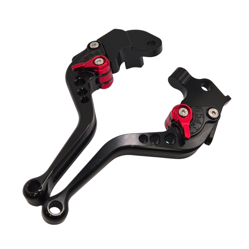 Short Black Clutch & Brake Levers For Aprilia RS 125 2023-2026