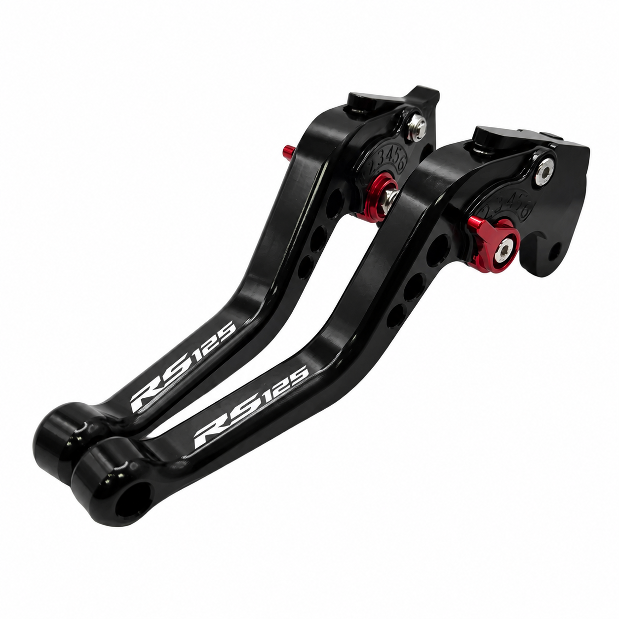 Short Black Clutch & Brake Levers For Aprilia RS 125 2023-2026