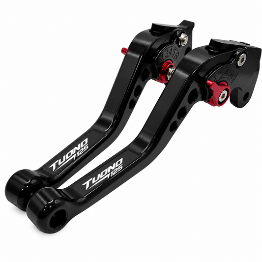 Short Black Clutch & Brake Levers For Aprilia Tuono 125 2023-2026