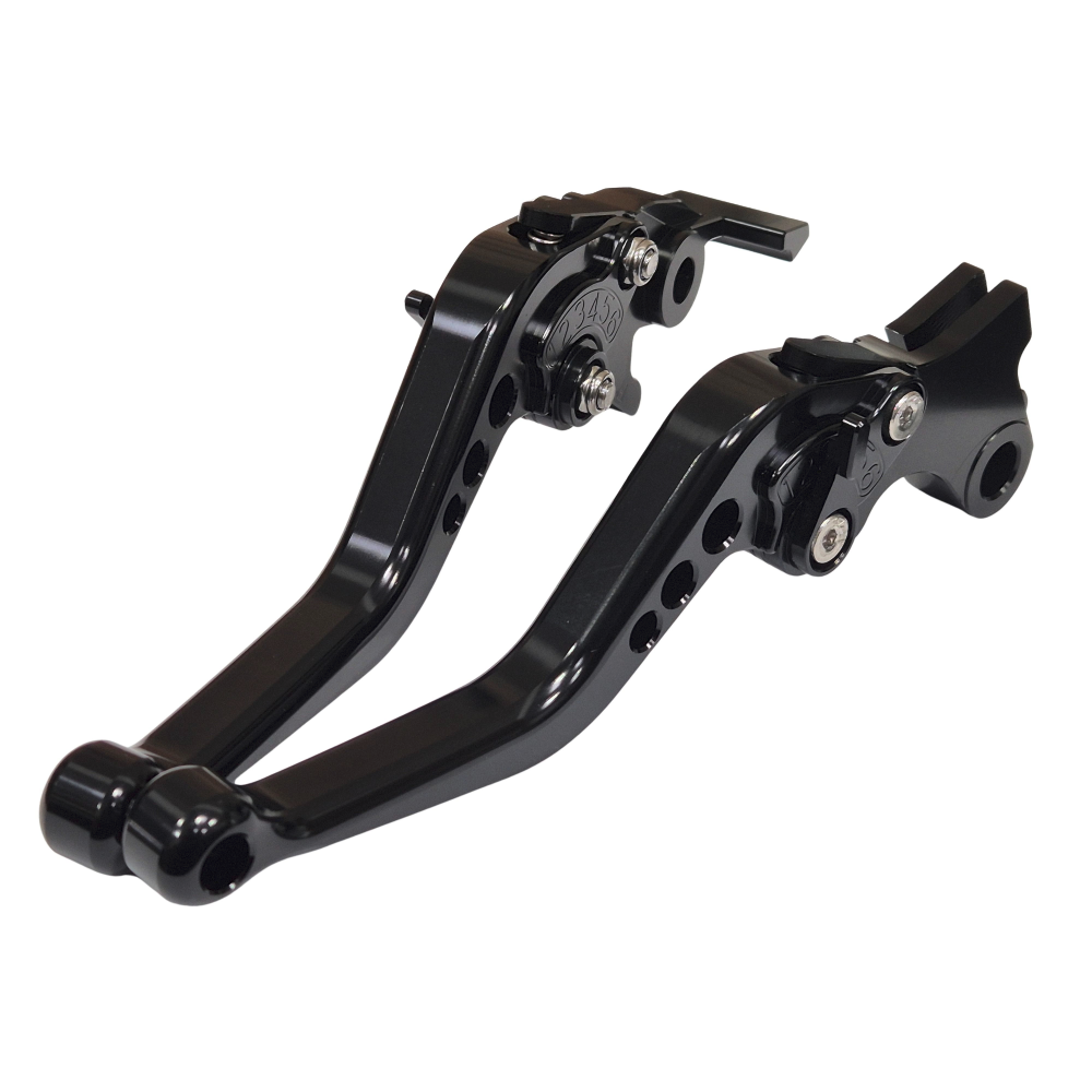 Lexmoto Detroit 125 Euro 5 [SR125-E5] Short Black Brake & Clutch Levers Set